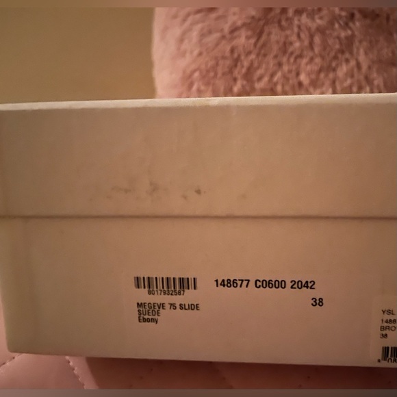 Yves Saint Laurent Shearling & Swede Wooden Vintage Clog🤎 - Picture 11 of 13